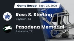 Recap: Ross S. Sterling  vs. Pasadena Memorial  2020