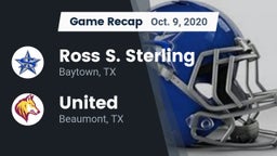 Recap: Ross S. Sterling  vs. United  2020