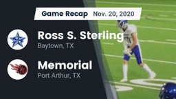Recap: Ross S. Sterling  vs. Memorial  2020