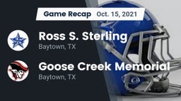 Recap: Ross S. Sterling  vs. Goose Creek Memorial  2021