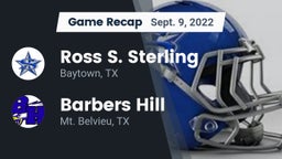 Recap: Ross S. Sterling  vs. Barbers Hill  2022