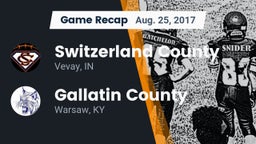 Recap: Switzerland County  vs. Gallatin County  2017