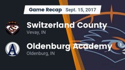 Recap: Switzerland County  vs. Oldenburg Academy  2017