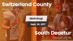 Matchup: Switzerland County vs. South Decatur  2017