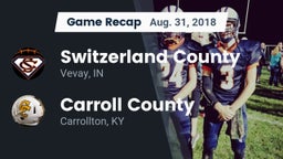 Recap: Switzerland County  vs. Carroll County  2018