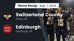 Recap: Switzerland County  vs. Edinburgh  2018