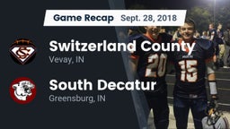 Recap: Switzerland County  vs. South Decatur  2018