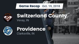 Recap: Switzerland County  vs. Providence  2018