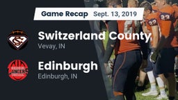 Recap: Switzerland County  vs. Edinburgh  2019
