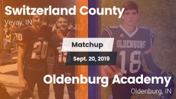Matchup: Switzerland County vs. Oldenburg Academy  2019