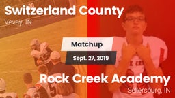 Matchup: Switzerland County vs. Rock Creek Academy  2019