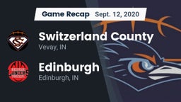 Recap: Switzerland County  vs. Edinburgh  2020