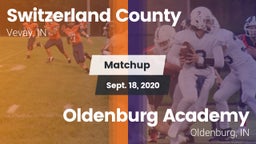 Matchup: Switzerland County vs. Oldenburg Academy  2020