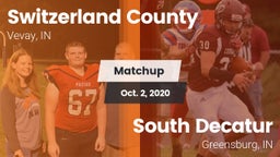 Matchup: Switzerland County vs. South Decatur  2020