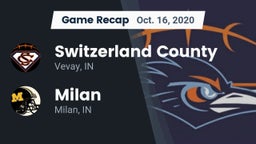 Recap: Switzerland County  vs. Milan  2020