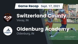 Recap: Switzerland County  vs. Oldenburg Academy  2021