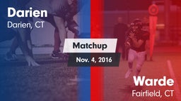 Matchup: Darien  vs. Warde  2016