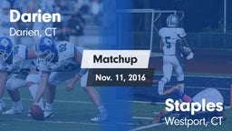 Matchup: Darien  vs. Staples  2016