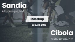 Matchup: Sandia  vs. Cibola  2016