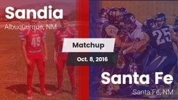 Matchup: Sandia  vs. Santa Fe  2016