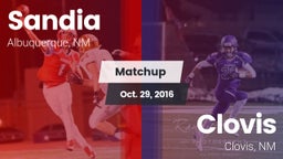 Matchup: Sandia  vs. Clovis  2016