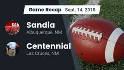 Recap: Sandia  vs. Centennial  2018
