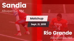 Matchup: Sandia  vs. Rio Grande  2018
