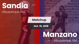 Matchup: Sandia  vs. Manzano  2018