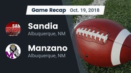Recap: Sandia  vs. Manzano  2018
