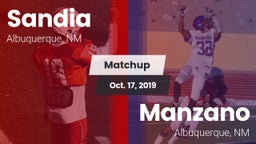 Matchup: Sandia  vs. Manzano  2019