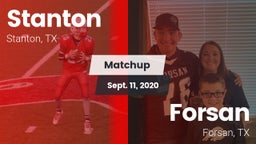 Matchup: Stanton  vs. Forsan  2020