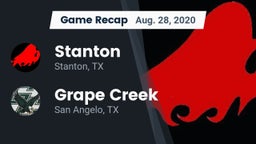 Recap: Stanton  vs. Grape Creek  2020
