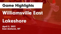 Williamsville East  vs Lakeshore Game Highlights - April 5, 2022