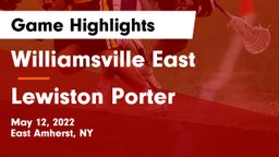 Williamsville East  vs Lewiston Porter Game Highlights - May 12, 2022