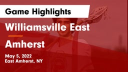 Williamsville East  vs Amherst  Game Highlights - May 5, 2022