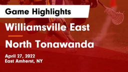 Williamsville East  vs North Tonawanda  Game Highlights - April 27, 2022