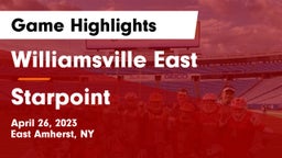 Williamsville East  vs Starpoint  Game Highlights - April 26, 2023