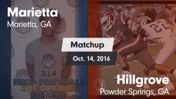 Matchup: Marietta  vs. Hillgrove  2016