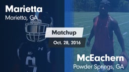 Matchup: Marietta  vs. McEachern  2016
