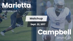 Matchup: Marietta  vs. Campbell  2017