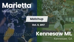 Matchup: Marietta  vs. Kennesaw Mt.  2017