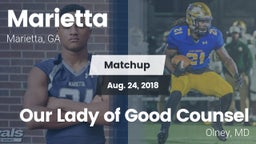 Matchup: Marietta  vs. Our Lady of Good Counsel  2018