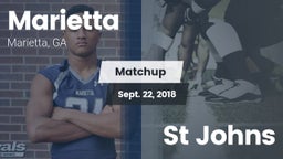 Matchup: Marietta  vs. St Johns 2018