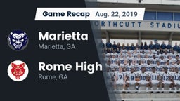Recap: Marietta  vs. Rome High 2019