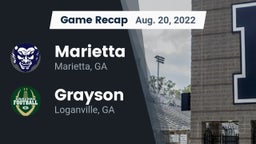 Recap: Marietta  vs. Grayson  2022