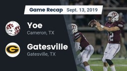 Recap: Yoe  vs. Gatesville  2019