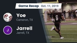 Recap: Yoe  vs. Jarrell  2019