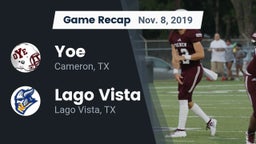 Recap: Yoe  vs. Lago Vista  2019