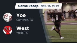 Recap: Yoe  vs. West  2019