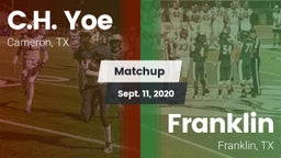 Matchup: Yoe  vs. Franklin  2020